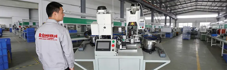 Máquina de Inserção de Alojamento para Crimpagem de Terminal Duplo