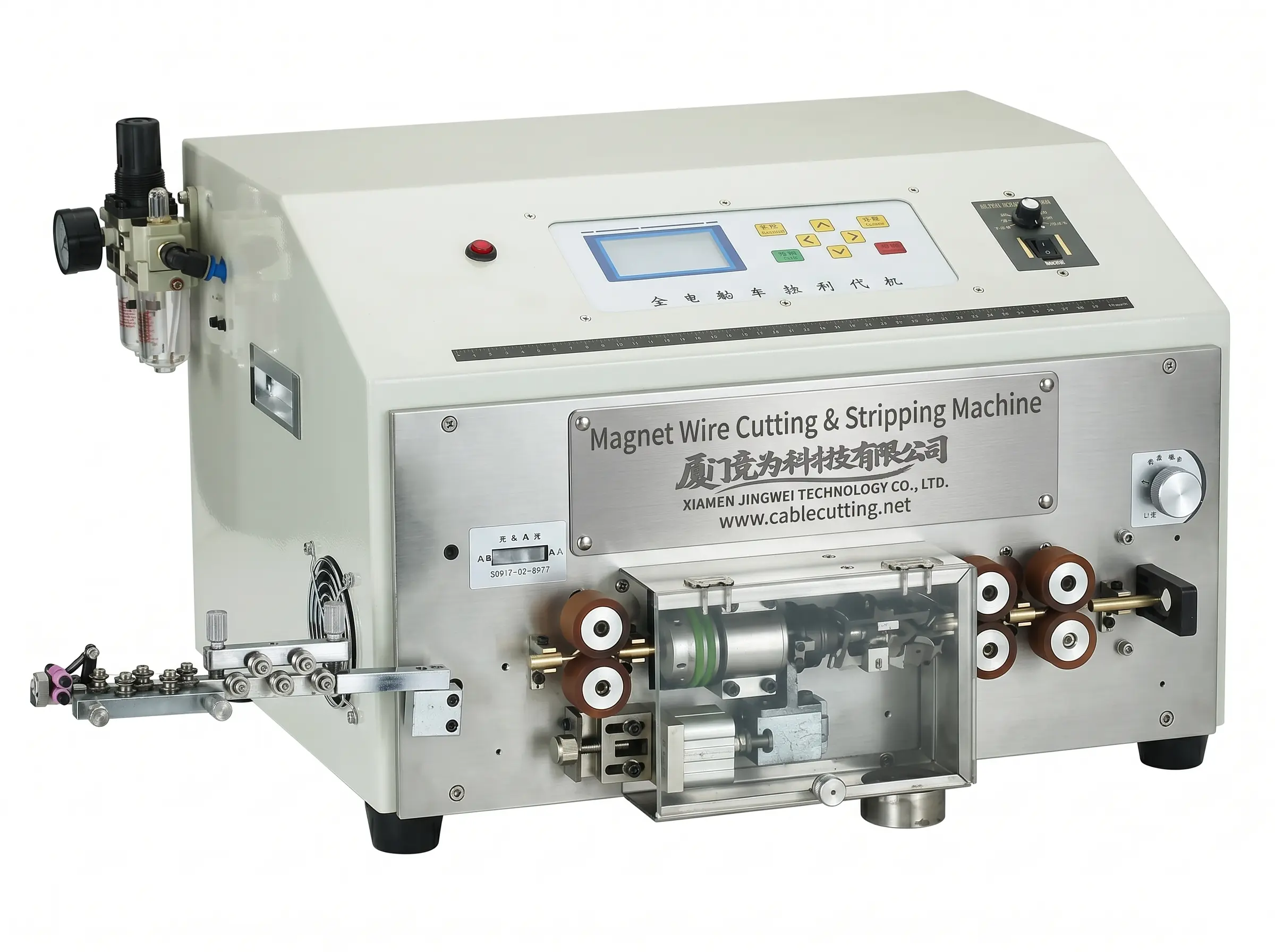 Máquina Automática de Corte e Descascagem de Fio Magnético WPM-0525