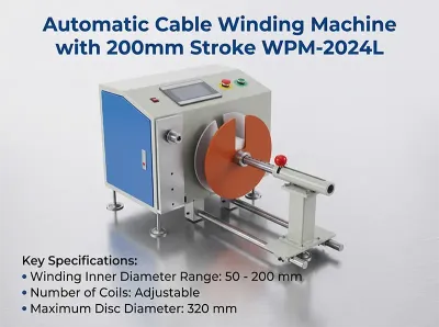 Máquina de Enrolamento de Cabos com Arranjo Automático WPM-2024L