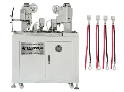 Máquina Automática de Crimpagem de Dois Fios Trilateral WPM-038F