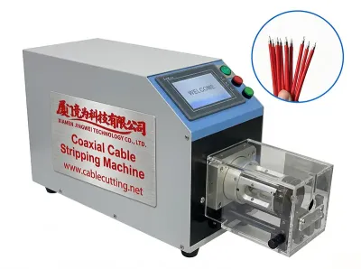 Máquina Automática de Decapagem de Fios Coaxiais e Médicos WPM-6806D
