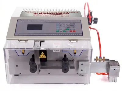 Máquina Automática de Descascar, Cortar e Separar Cabos Planos WPM-09E+S - Máquina de Corte e Descascamento de Fios