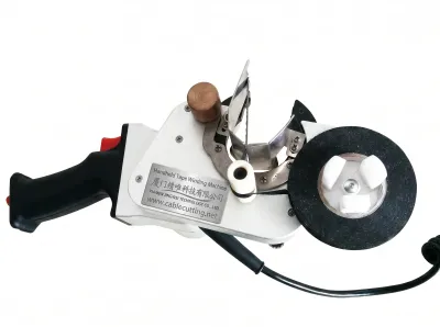 Máquina Portátil de Enrolamento de Fita para Cabos e Fios AT-100 - Máquina de Envolvimento com Fita