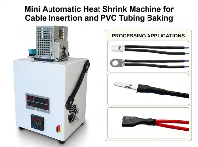 Máquina Mini Automática de Encolhimento a Quente para Inserção de Cabos e Cozimento de Tubos PVC JW-HST-05B Thumb