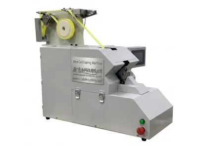 Máquina de Encintar Bobina de Fio Semiautomática WPM-75 - Máquina de Envolvimento com Fita