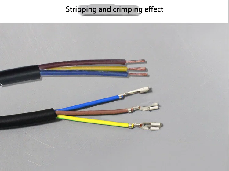 Máquina de crimpagem de decapagem de fios, máquina de crimpagem de terminal DC, máquina de decapagem de cabos de crimpagem de terminal CA
