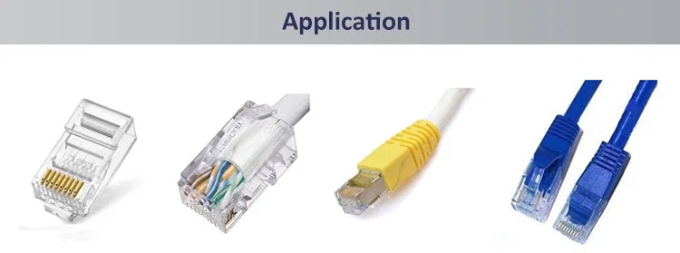amostra de máquina de friso do cabo de Rj45 Lan, máquina terminal da imprensa da cabeça de cristal, máquina de friso terminal do fio do telefone