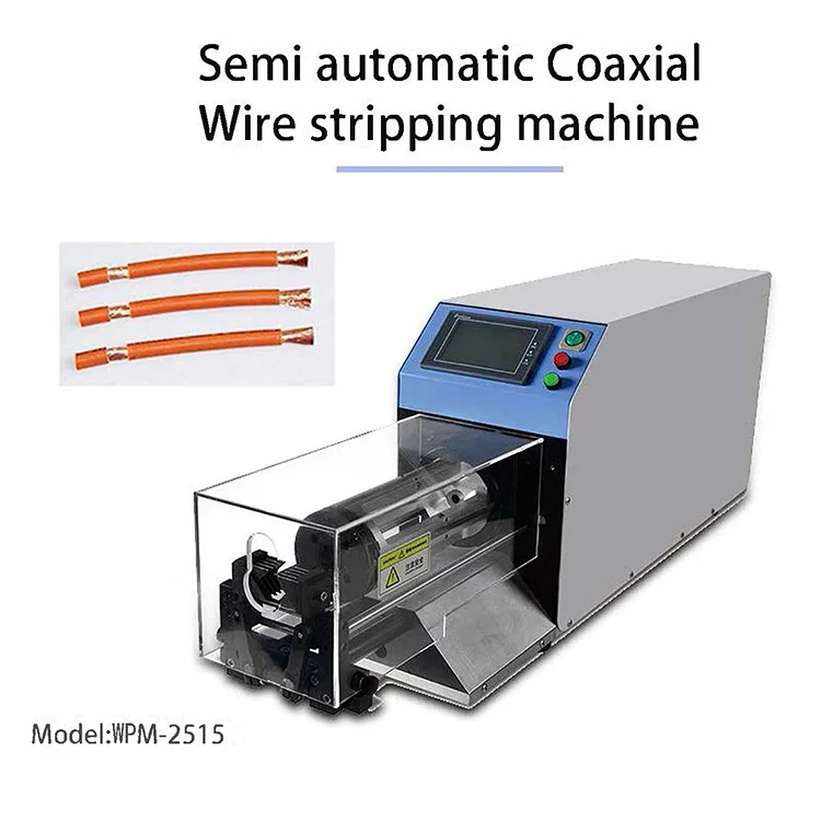 Máquina de decapagem de cabos coaxiais, decapador de pinos de cabo quadrado grande, máquina de decapagem de corte computadorizada, equipamento de fabricação de cabos coaxiais, decapador rotativo de fio
