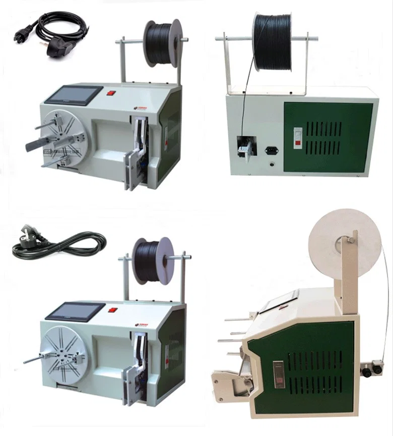 máquina de amarração de enrolamento, máquina de enrolamento e encadernação de fio