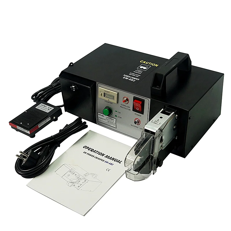 A variedade de ferramentas do friso de terminais equipou o tipo elétrico máquina de friso terminal EM-6B1 EM-6B2, friso terminal, terminal de friso do cabo, máquina de friso