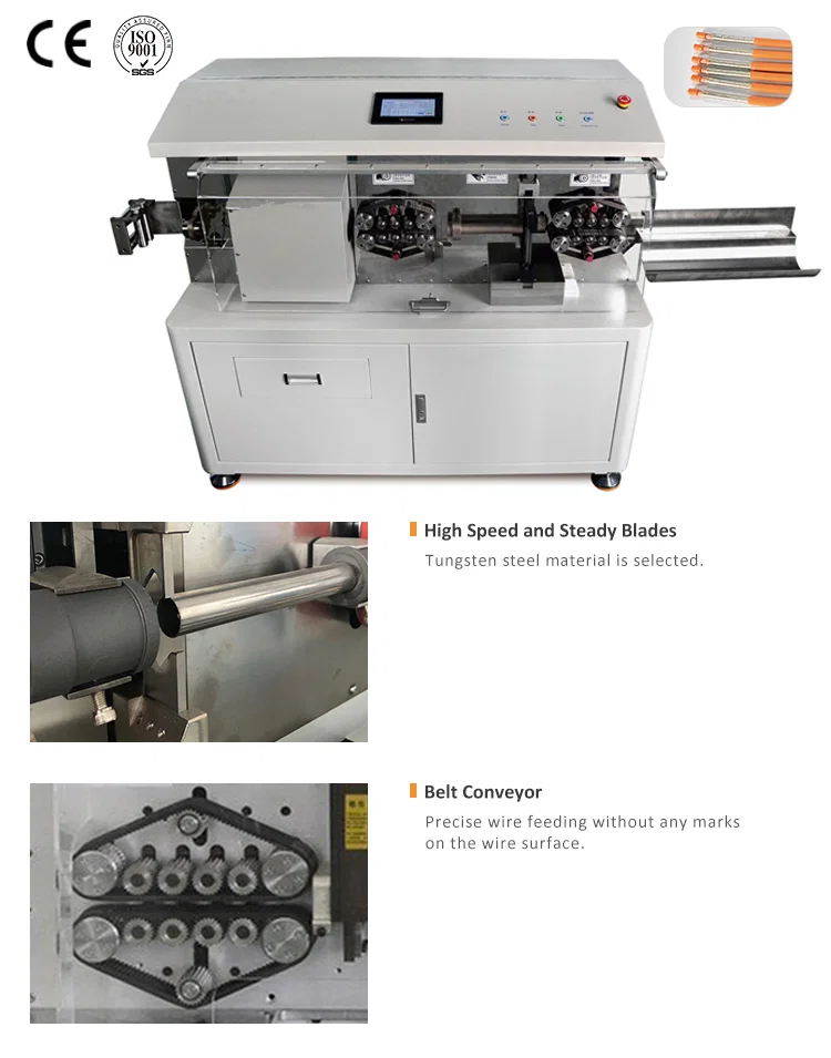 Máquina de decapagem automática de corte de cabos coaxiais, máquina de decapagem de cabos, máquina de decapagem de cabos coaxiais, máquina de decapagem