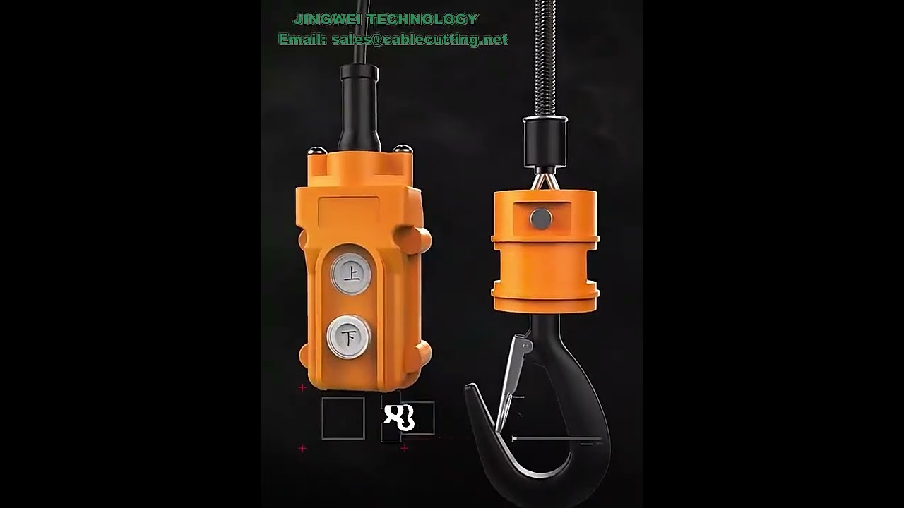 Guincho Elétrico Portátil 100kg a 500kg - Talha Elétrica 110V/220V para Elevação e Tração Industrial