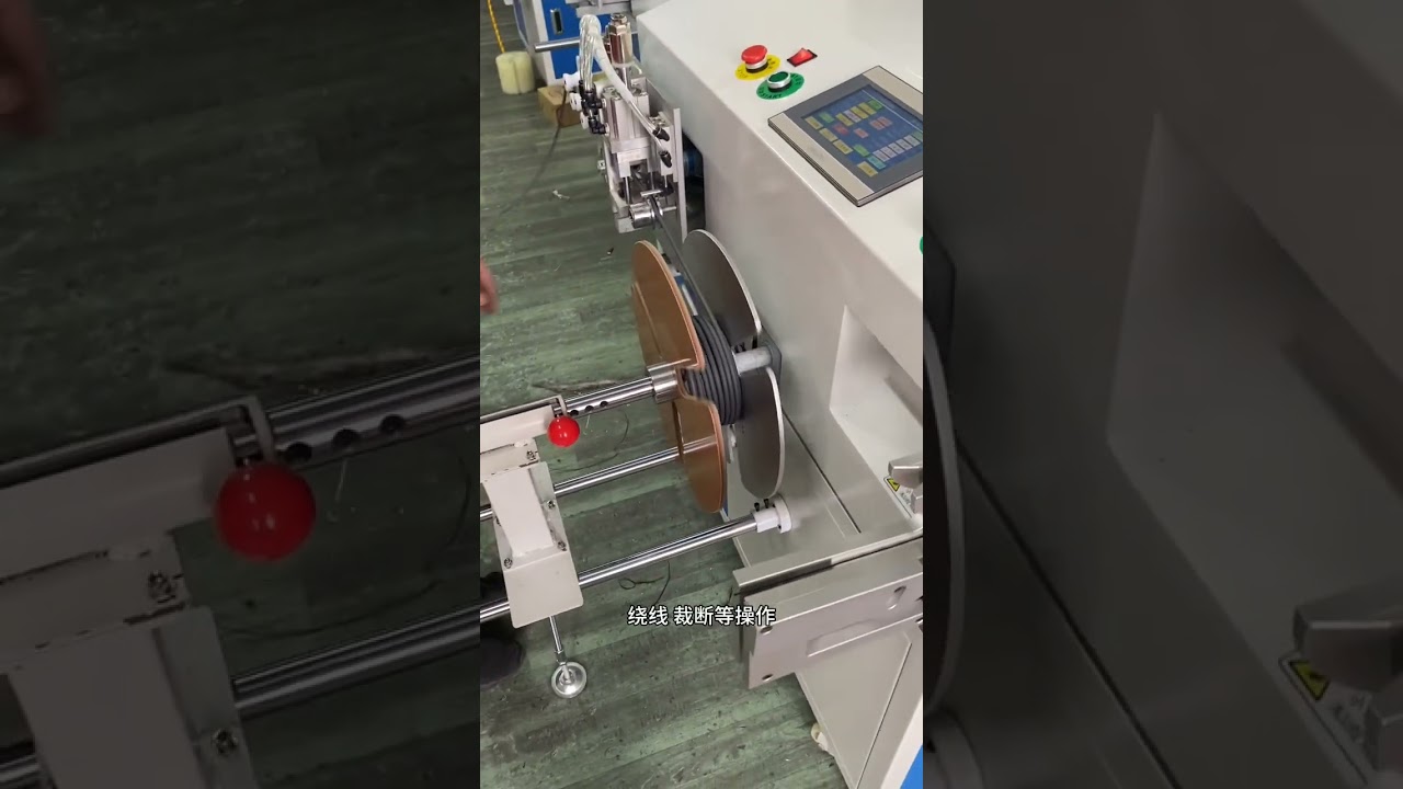 Máquina Automática de Contagem, Bobinagem, Corte e Amarração de Cabos 1-15mm - Divisão de Grandes Rolos