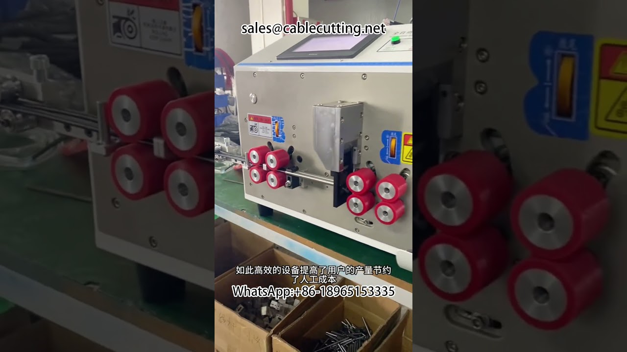Máquina de Corte e Decapagem de Fios de Alta Potência - Processa Cabo de Rede Duplo Cat6