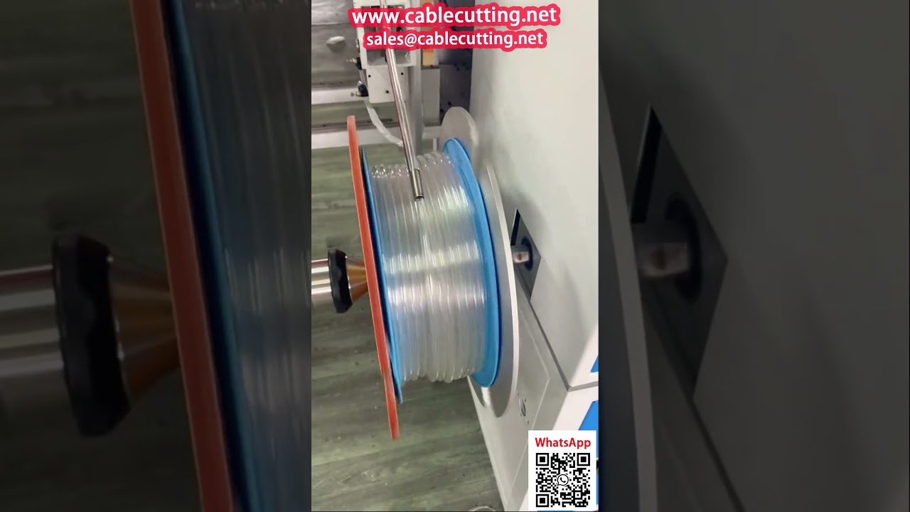 Máquina de Bobinar Tubo Pneumático PU com Contador de Metragem