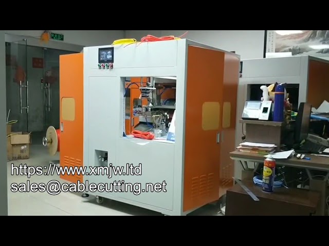 Máquina Automática de Corte, Agrupamento e Amarração de Cabos – Alta Produtividade