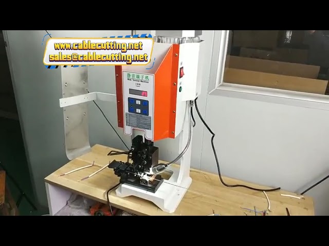 Máquina Semiautomática de Crimpagem de Terminais para Fios | Alta Precisão e Velocidade