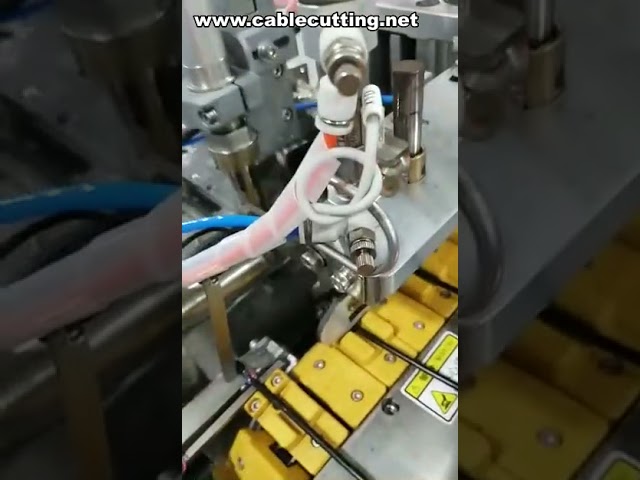 Máquina de Fabricação de Cabo Carregador USB | Solda de Conector e Fio Automática