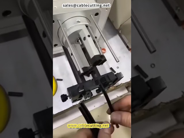 Máquina Rotativa de Corte e Decapagem de Cabo Coaxial para Automação Industrial