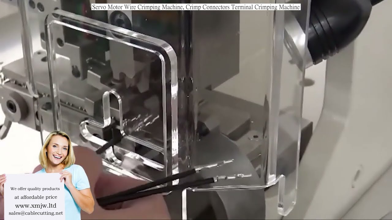 Máquina de Crimpagem Automática de Terminais com Servo Motor – Alta Precisão para Fios e Conectores