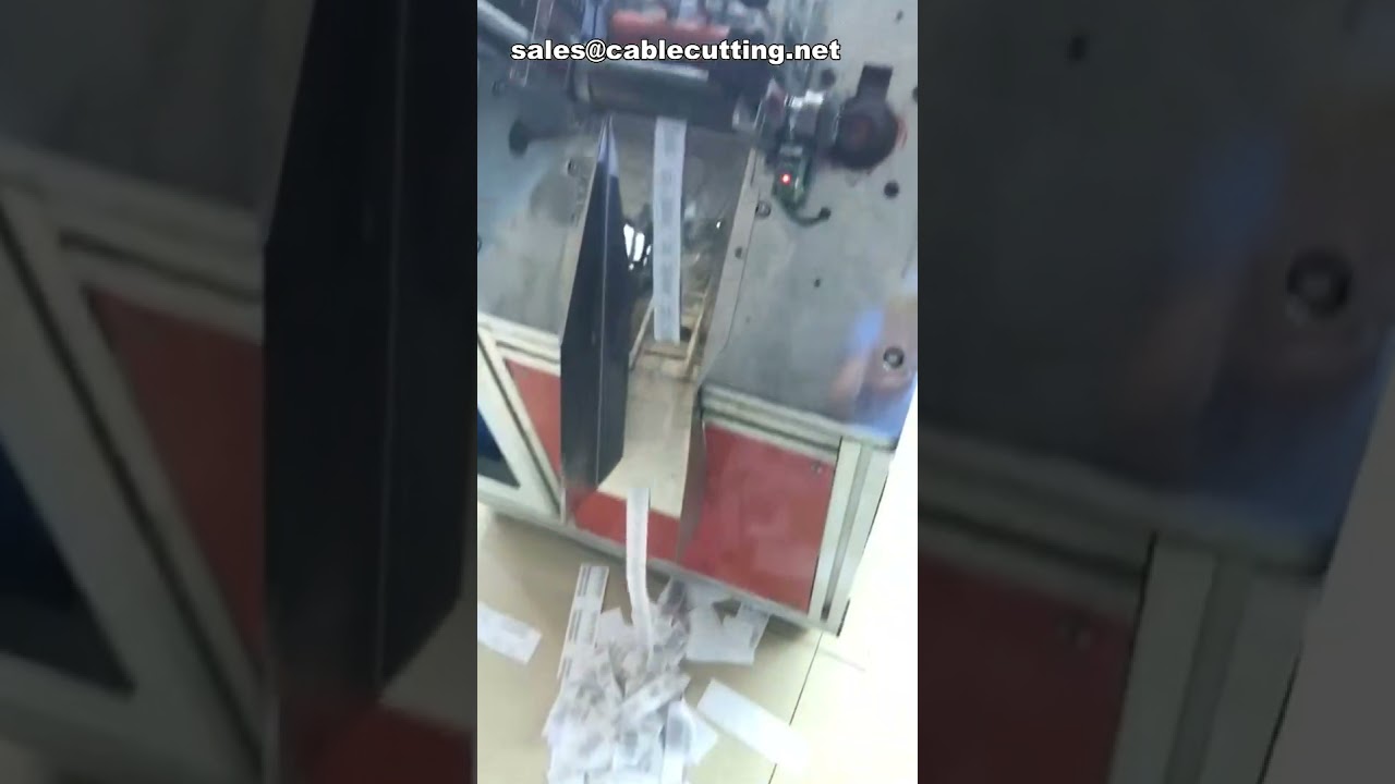 Máquina de Corte Automático de Fitas e Ribbons de Poliéster | Eficiência Industrial