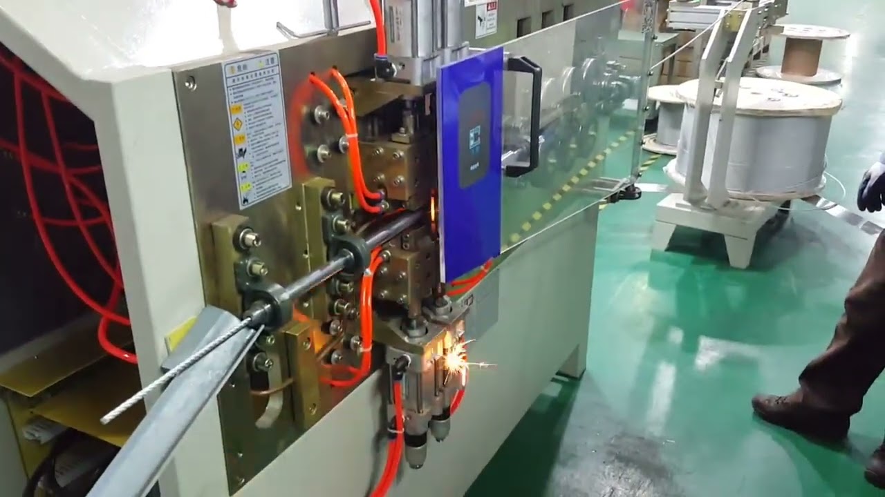 Máquina Automática de Fusão de Cabos de Aço com Cabeça Chata WPM-60SF