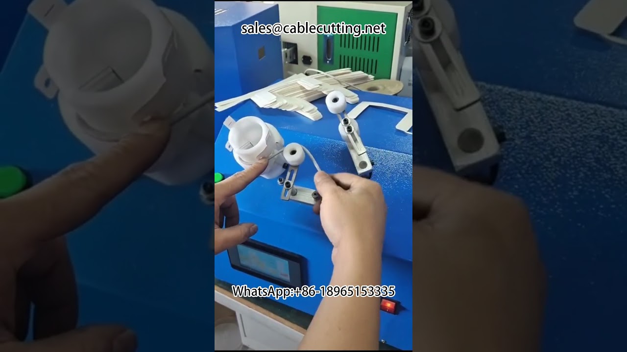 Máquina de Enrolar Fios Automática | Bobinadeira para Cabos de Dados em Cartão de Papel