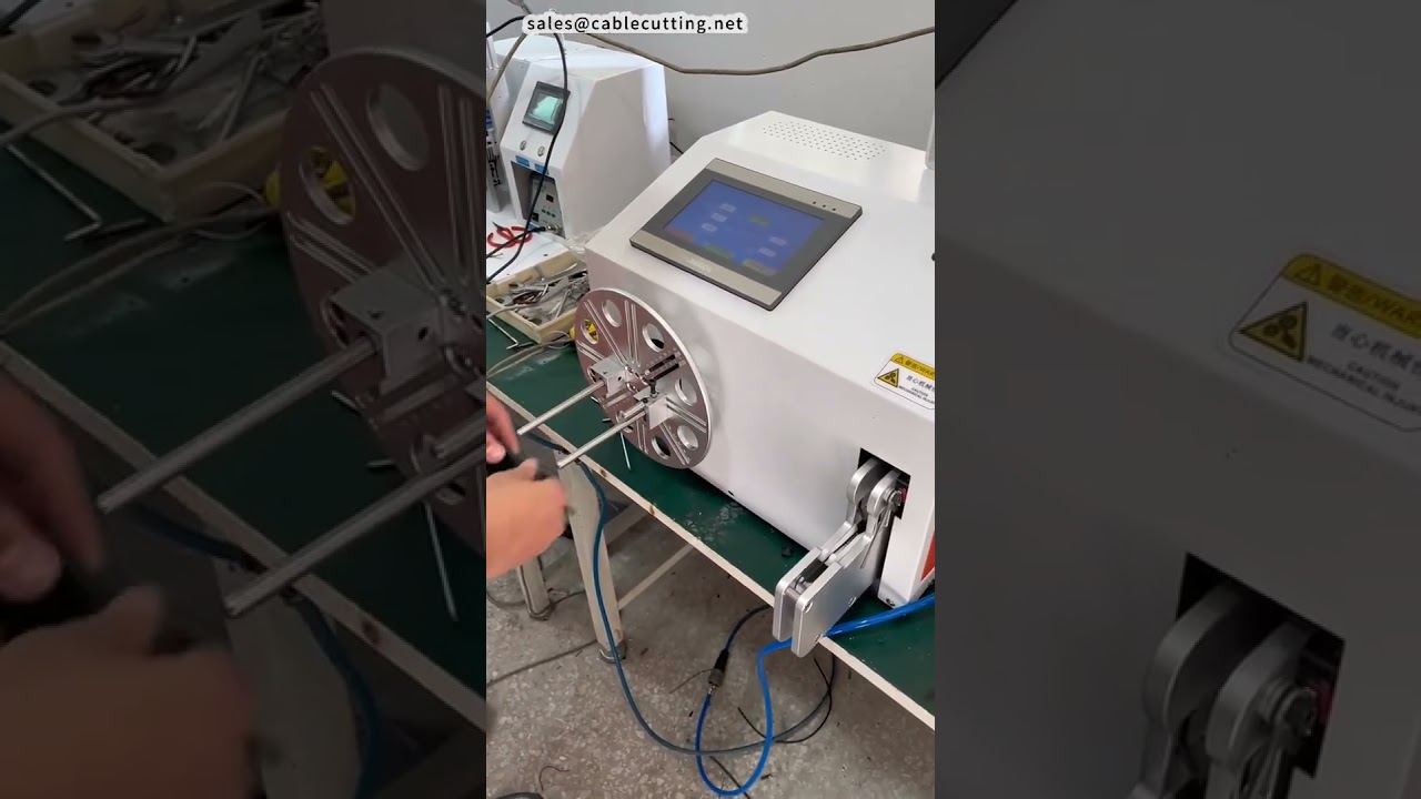 Máquina Semiautomática de Amarração de Cabos - Enfardadeira de Fios Industrial