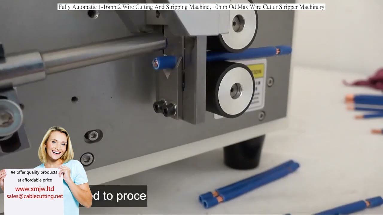 Máquina Automática de Corte e Decapagem de Fios 1-16mm² (OD Máx. 10mm) – Alta Produtividade
