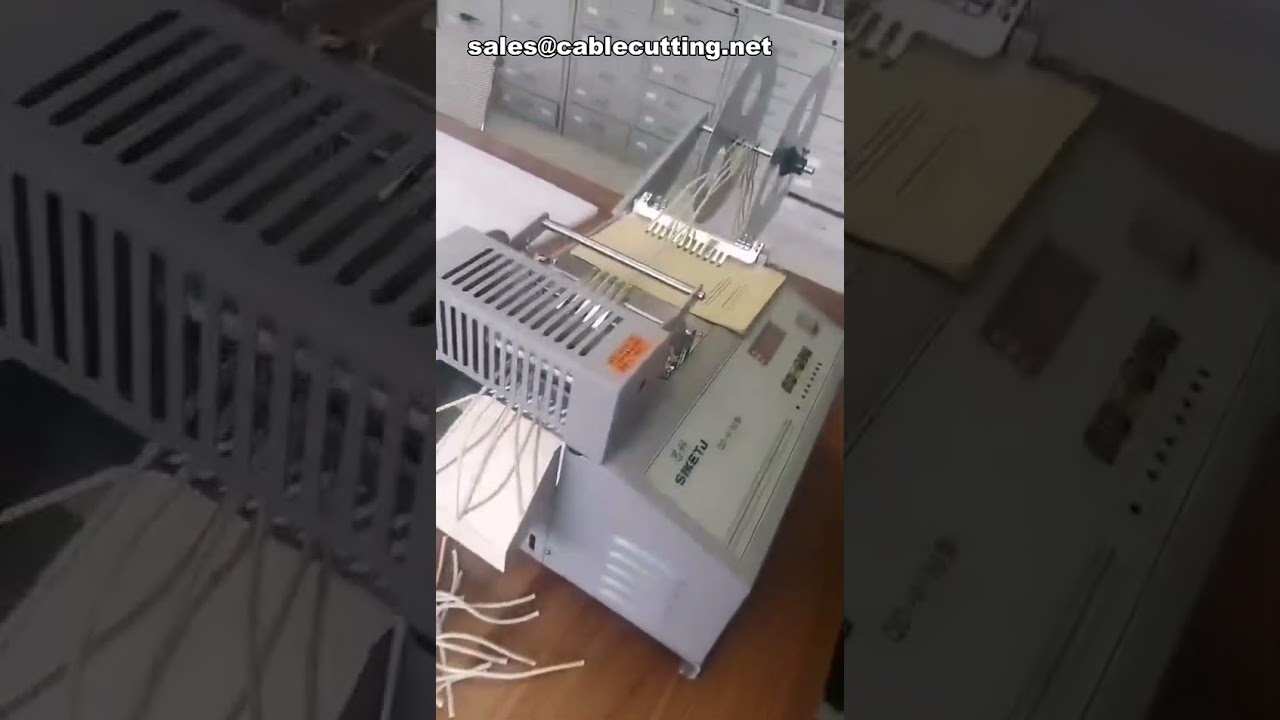 Máquina Automática Computadorizada para Corte de Fitas Elásticas de Alça de Máscara