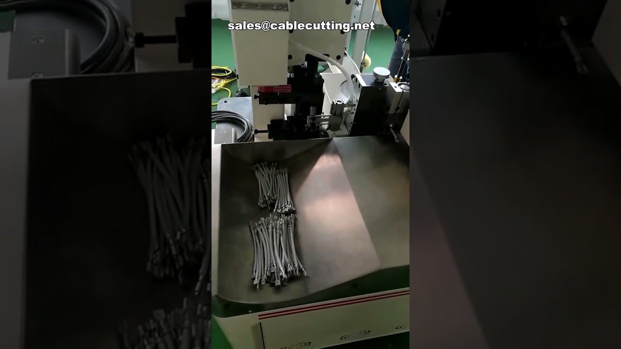 Máquina Automática de Crimpagem de Terminais para Cabo Plano – Duas Pontas Simultâneas