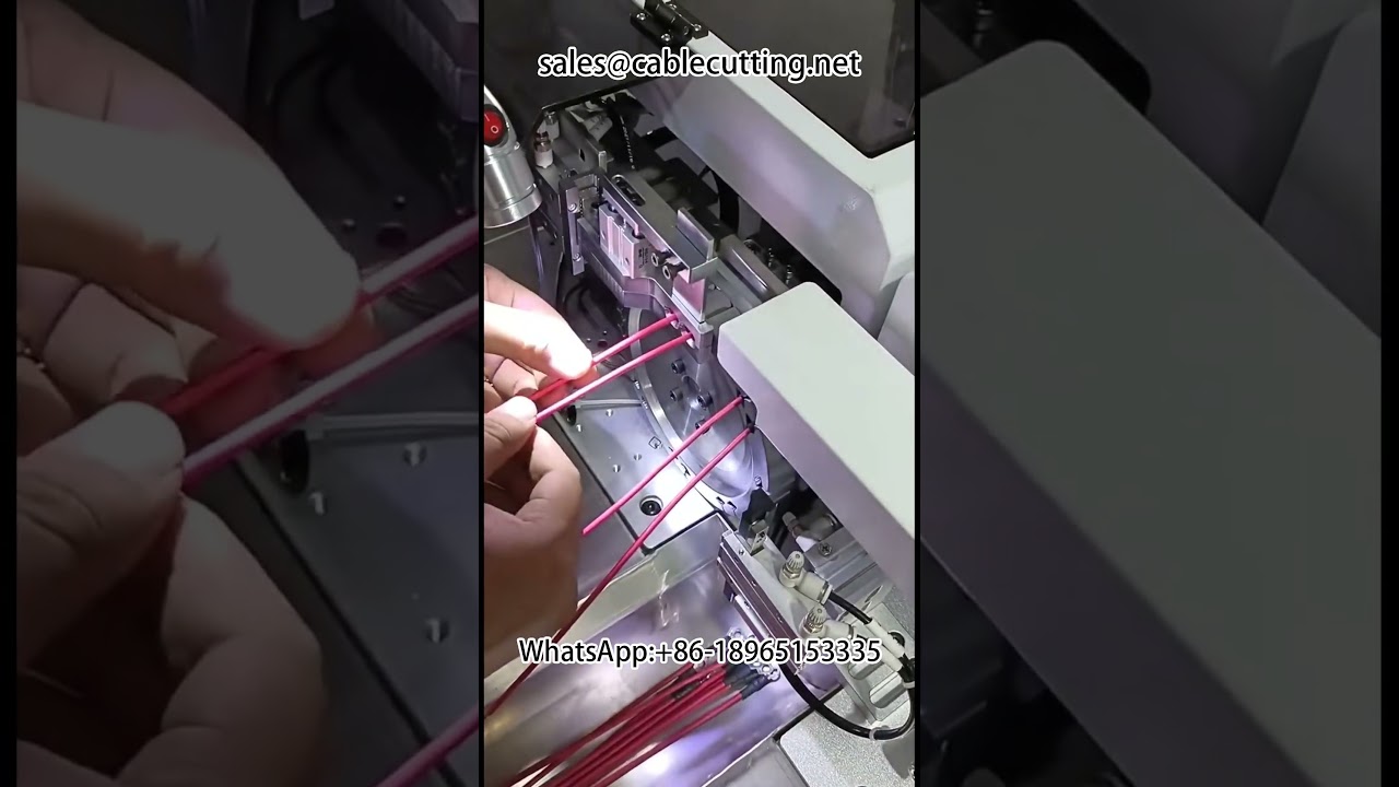 Corte Automático de Manga Termoencolhível para Fios Automotivos | Máquina de Alimentação Automática