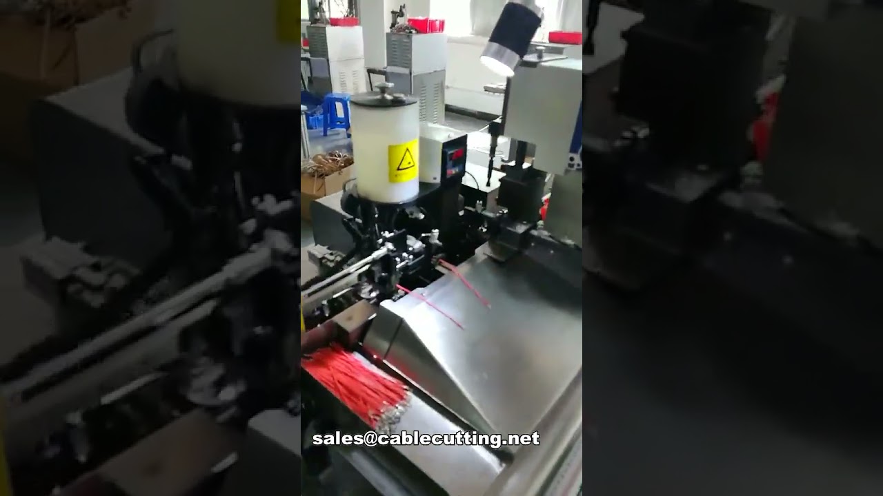 Máquina automática de corte, decapagem, crimpagem e estanhamento de fios - Modelo 501S