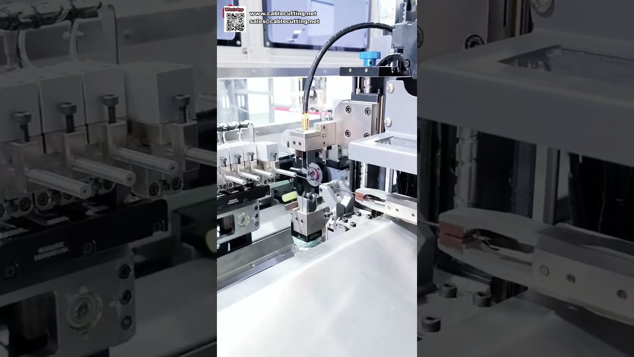 Máquina Automática de Crimpagem de Terminais e Inserção em Conectores - Tudo em Um