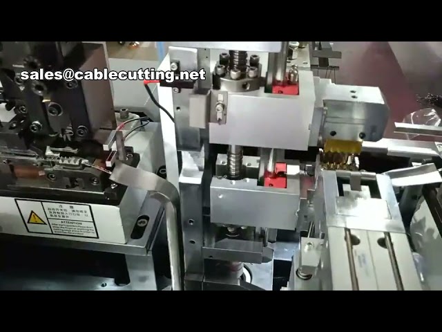 Máquina de Crimpagem Automática de Terminais Dupla Cabeça | Crimpadeira de Fios Totalmente Automática