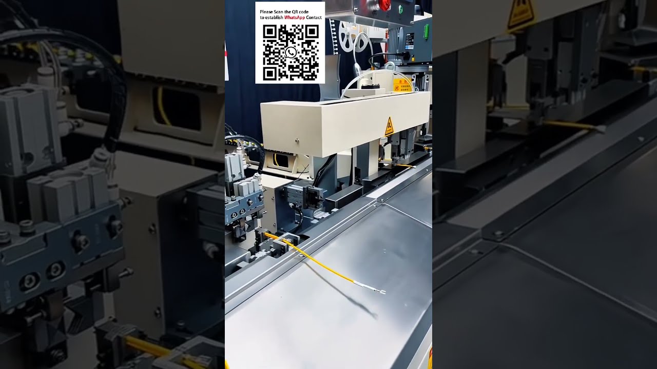 Máquina de Crimpagem Automática: Imprime, Insere Tubos Numerados e Crava Terminais | Fabricação Inteligente