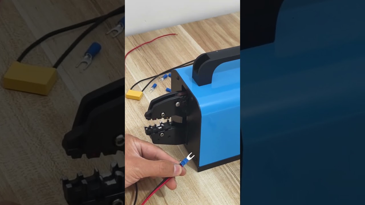 Máquina de Crimpagem Pneumática 16M - Crimpagem Vertical para Uso Fácil | #fábrica #máquina