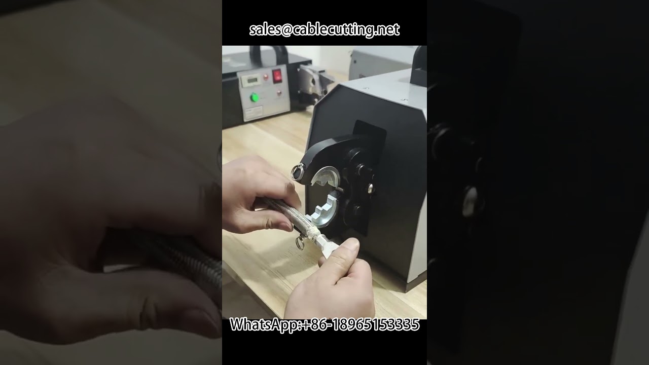 Alicate de Crimpagem Pneumático para Terminais de Cobre com Formato Hexagonal