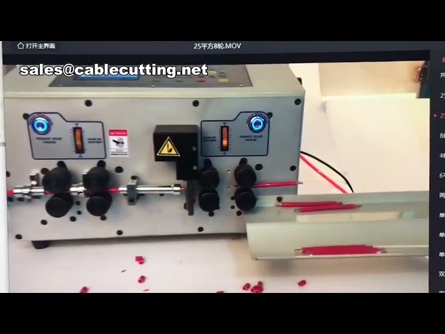 Máquina Automática de Decapagem e Corte de Cabos Duplos - Descascador Compacto de Fios