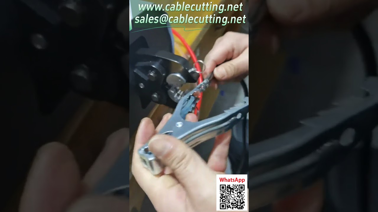 Máquina de Crimpagem Pneumática de Terminais - Crimpagem de Grampo Jacaré com Degrau - Conformação Única #FábricaReal #EquipamentoAutomatizado