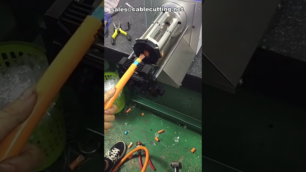 Equipamento de Decapagem de Fios | Máquina de Cabos de Alta Temperatura | Decapador Rotativo Automatizado