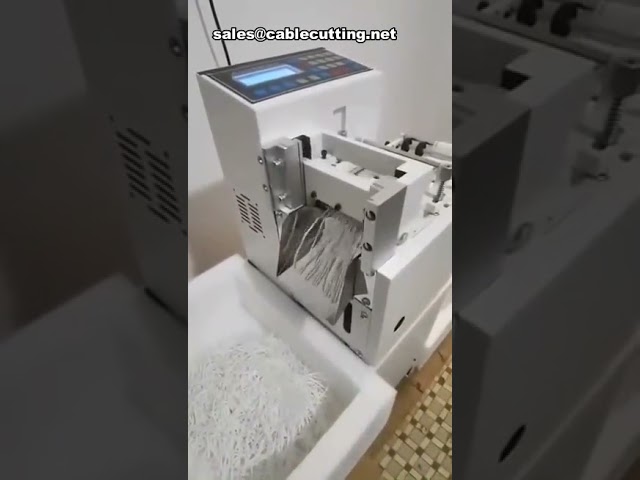 Máquina de Corte Automático para Elástico de Máscara e Fitas | Cortador de Tubos e Cordas