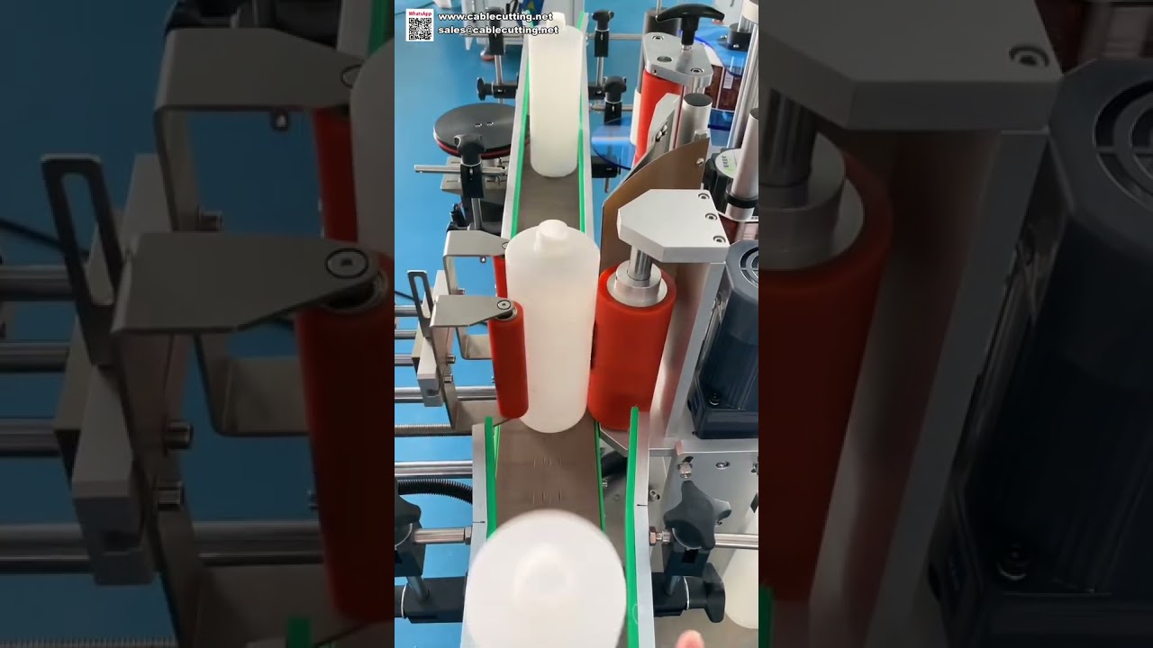 Máquina Rotuladora Versátil para Garrafas Redondas | Aplicador Automático de Etiquetas para Frascos de Vidro e Plástico
