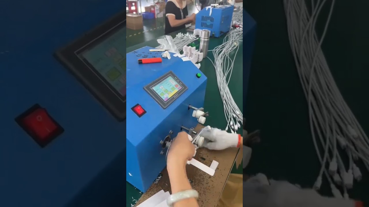 Máquina de Enrolar Cartão para Cabos de Dados | Automação Industrial #fábrica #máquina