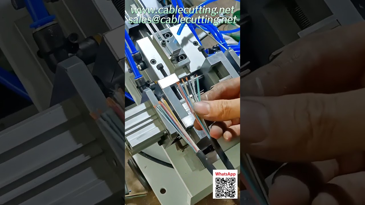 Máquina Semiautomática de Decapar Cabos de Borracha - Descascador de Fios Internos/Externos
