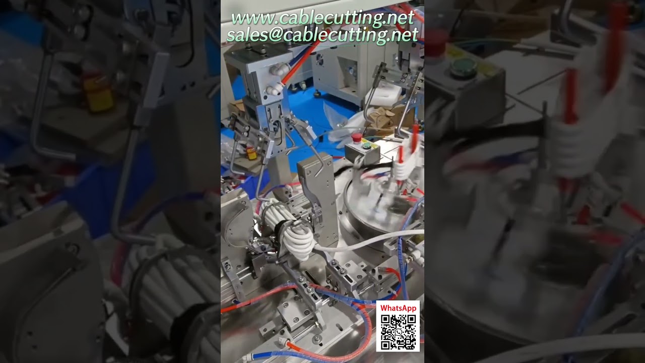Máquina Automática de Corte e Decapagem de Fios com 8 Fusos para Alta Produtividade