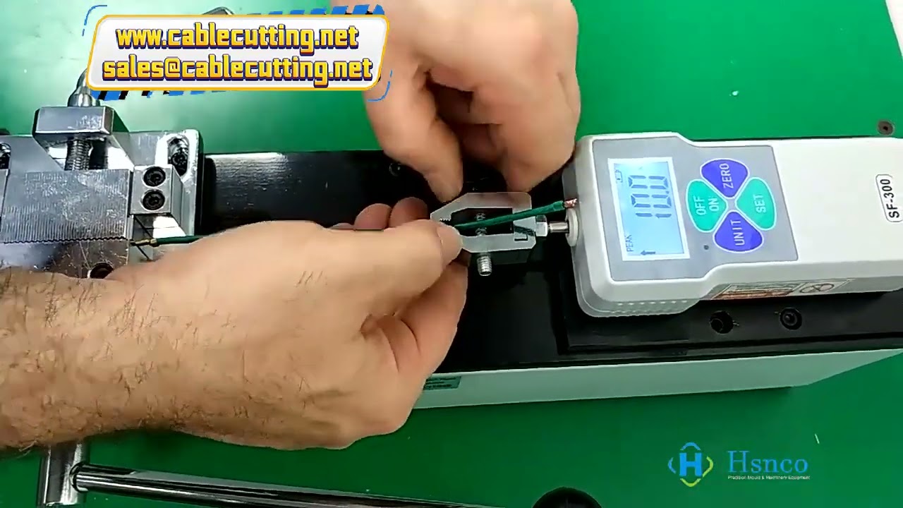 Teste de Resistência à Tração de Fios | Suporte de Força Manual para Crimpagem de Terminais e Inserção de Plug