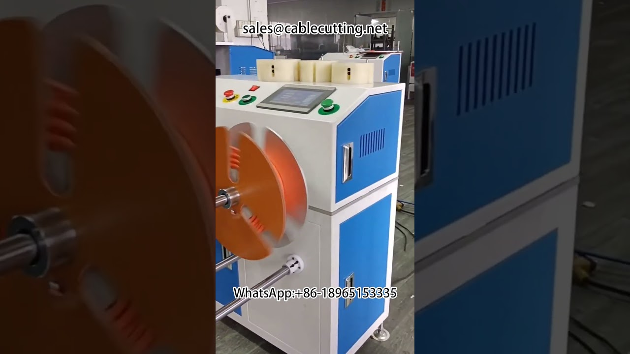 Divisão de Bobinas Grandes em Pequenas | Máquina de Rebobinamento com Contagem de Metros | Equipamento para Chicotes Elétricos