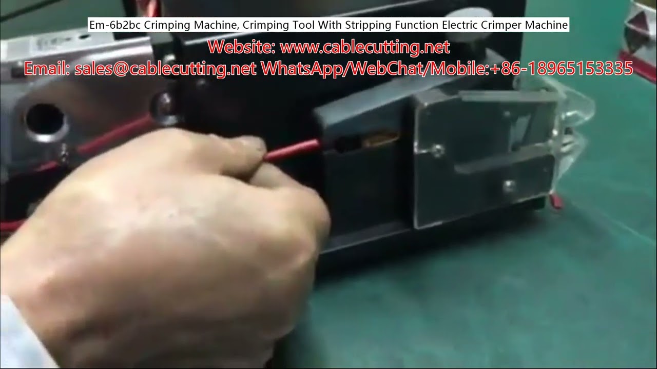 Em 6b2bc Crimping Machine, Crimping Tool With Stripping Function Electric Crimper Machine