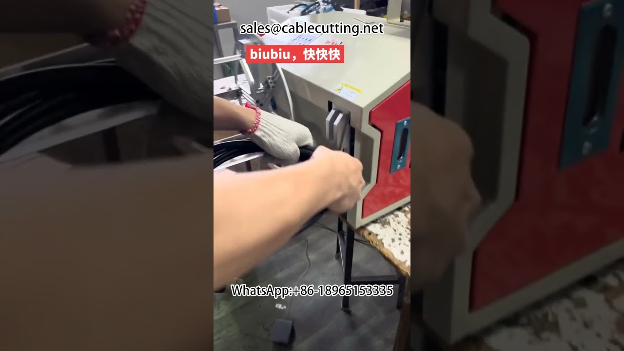 Máquina de Enrolar e Amarrar Cabos de Dados | Automação Industrial